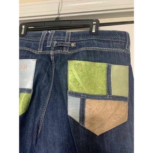 VTG Coogi Jeans Men 40x32 Blue Denim Embroidered Baggy Straight Hip Hop Y2K - Picture 8 of 11